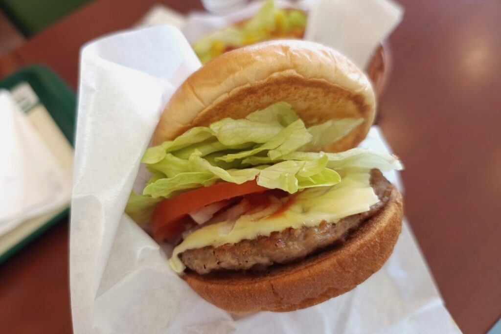 モーニング野菜チーズバーガー１